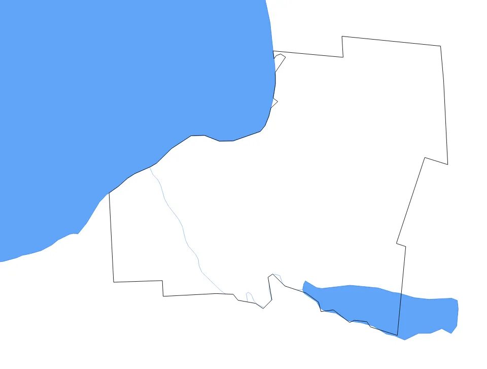 Oswego outline map preview