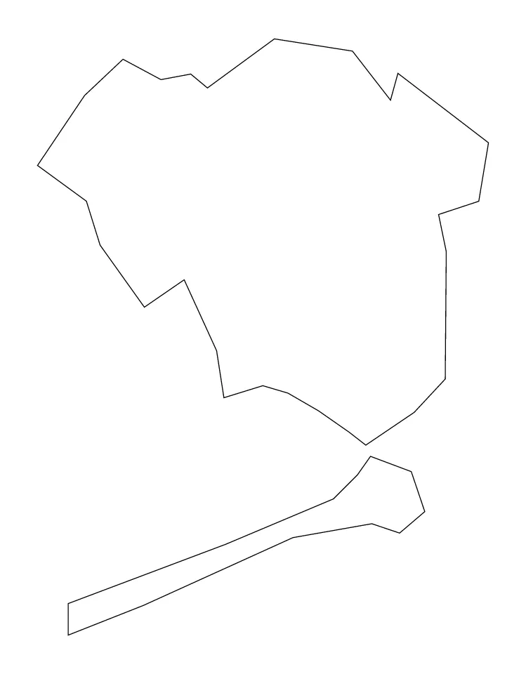Queens outline map preview