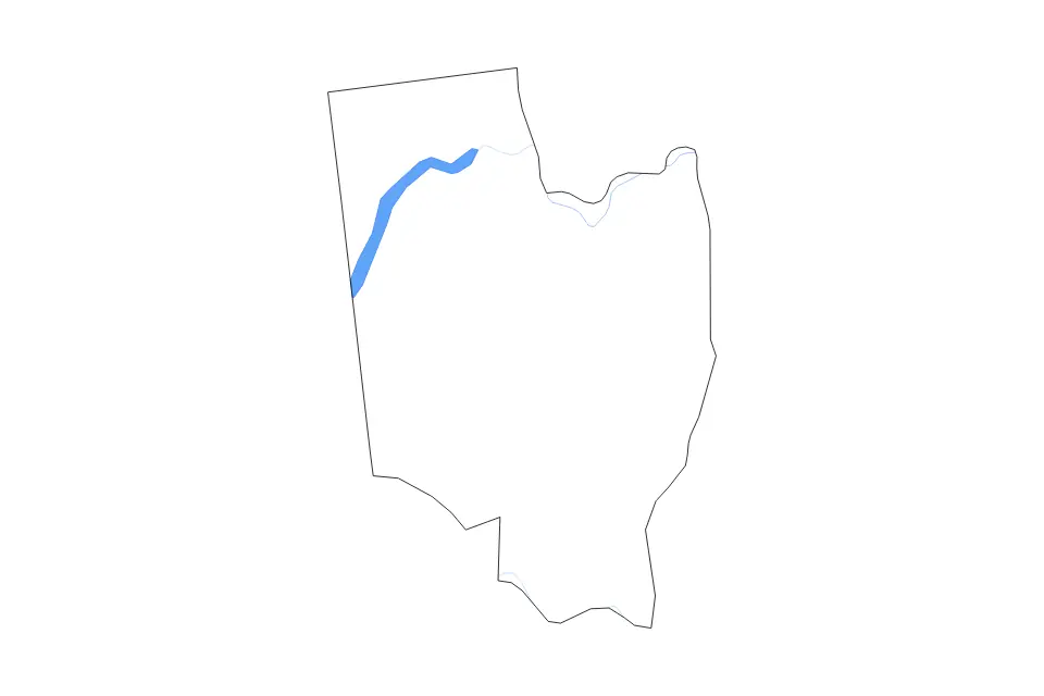 Mapa de Saratoga, New York de tipo contorno, lagos y ríos para América del Norte, con contorno, lagos y ríos con elementos de agua como Great Sacandaga Lake.