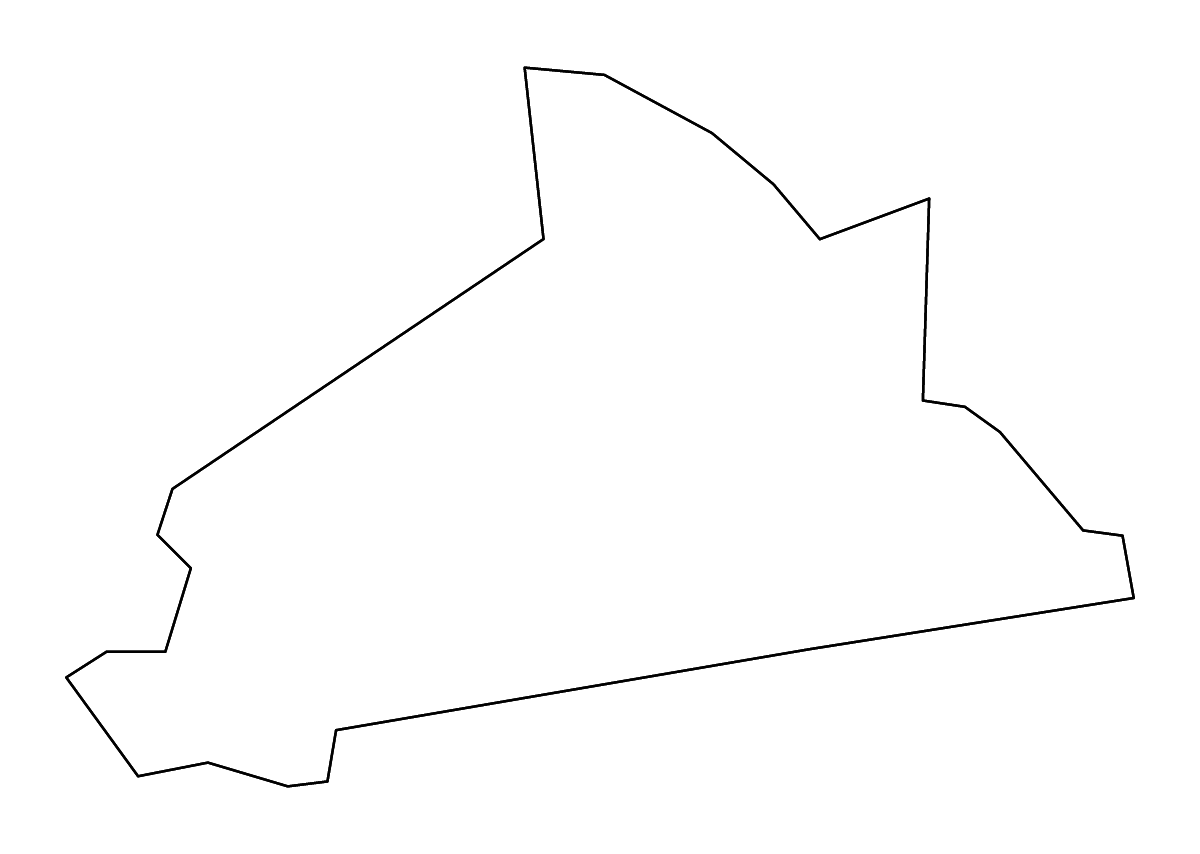 Mapa de contorno de Schenectady, New York con ríos.