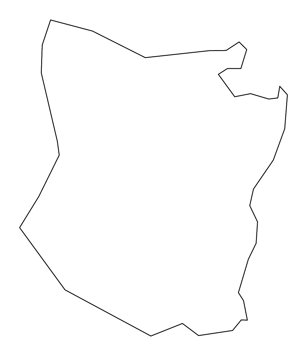 Mapa de contorno de Schoharie, New York con ríos.