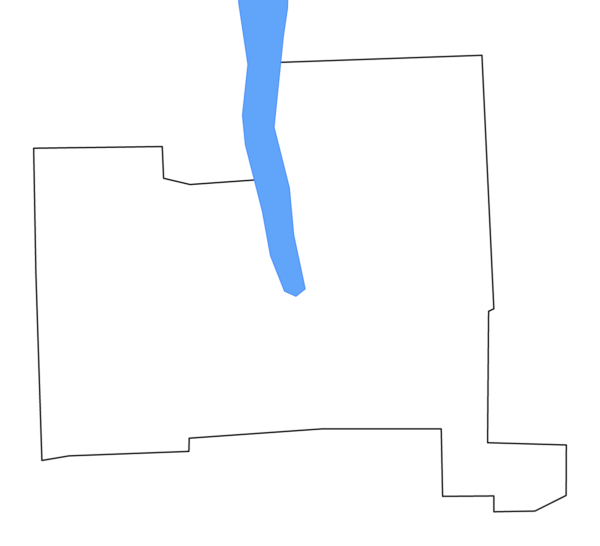 Mapa de contorno de Schuyler, New York con lagos.