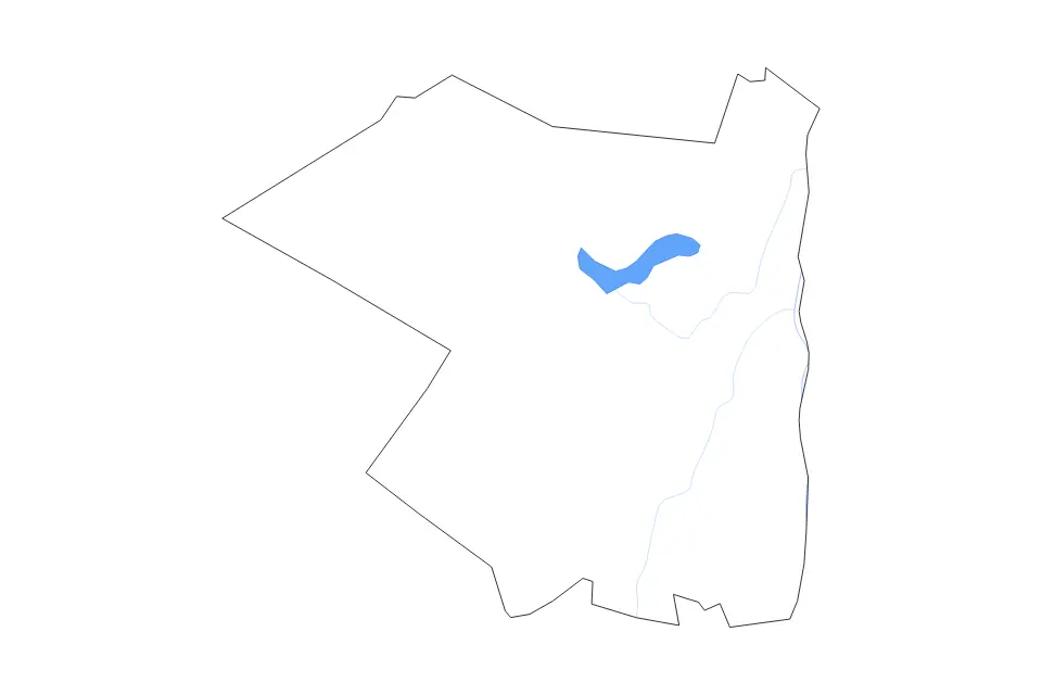 Mapa de Ulster, New York de tipo contorno, lagos y ríos para América del Norte, con contorno, lagos y ríos con elementos de agua como Ashokan Reservoir.