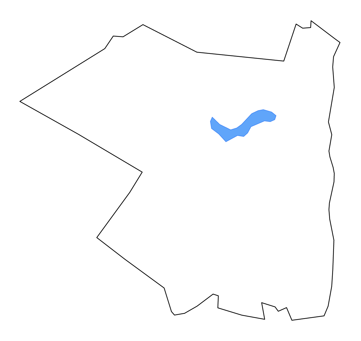 Mapa de contorno de Ulster, New York con lagos y ríos.
