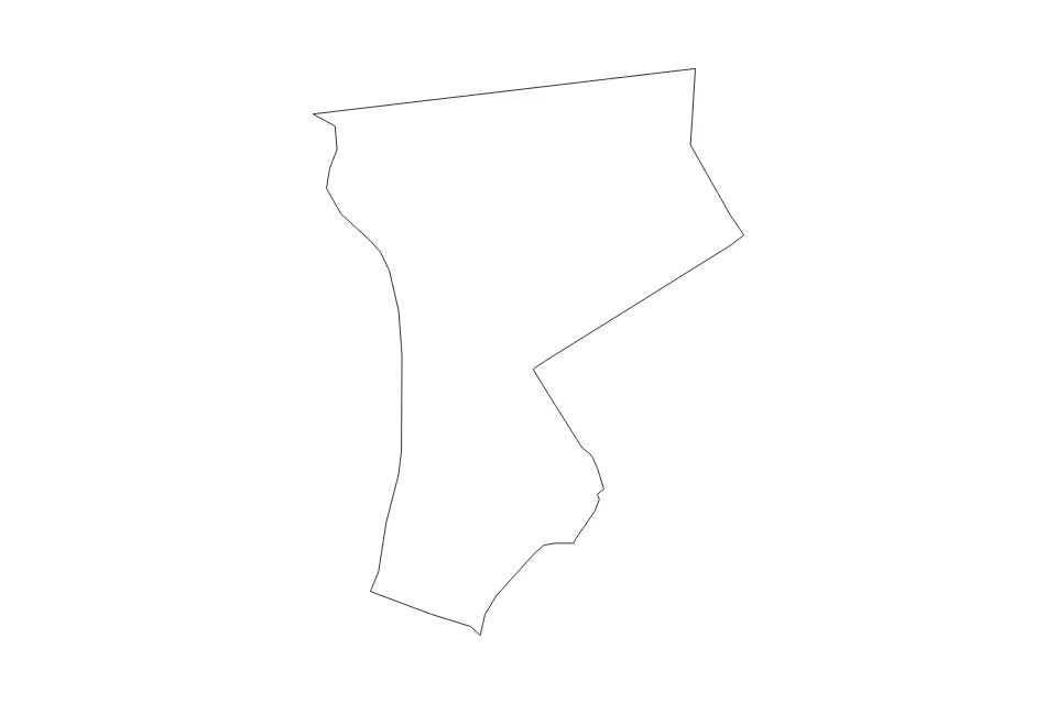 Carte de Westchester, New York de type contour pour Amérique du Nord, montrant contour avec des limites nettes.