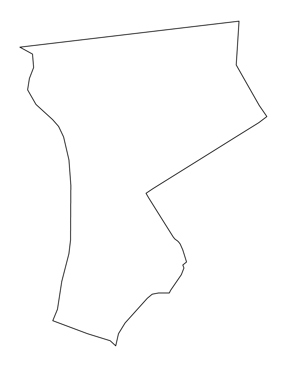 Carte de contour de Westchester, New York.