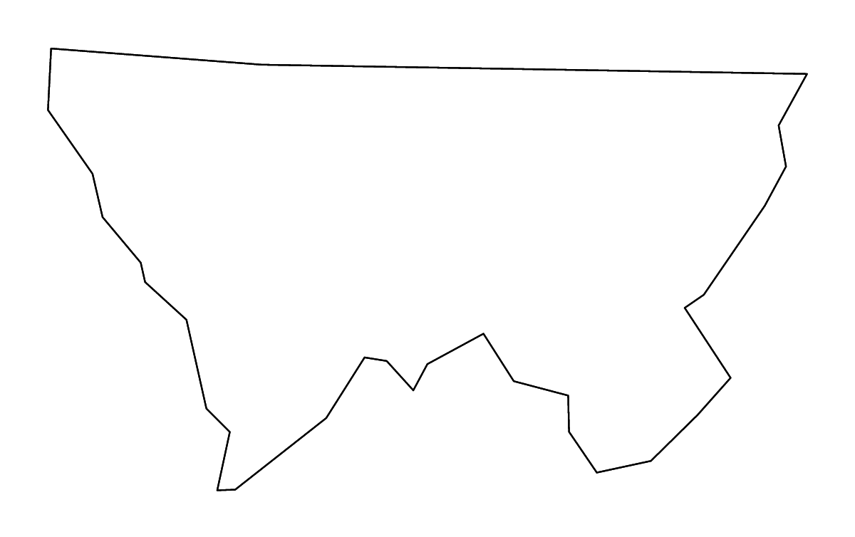 Mapa de contorno de Alleghany, North Carolina con ríos.