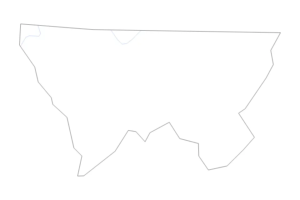 Mapa de Alleghany, North Carolina de tipo contorno y ríos para América del Norte, con contorno y ríos con límites limpios.