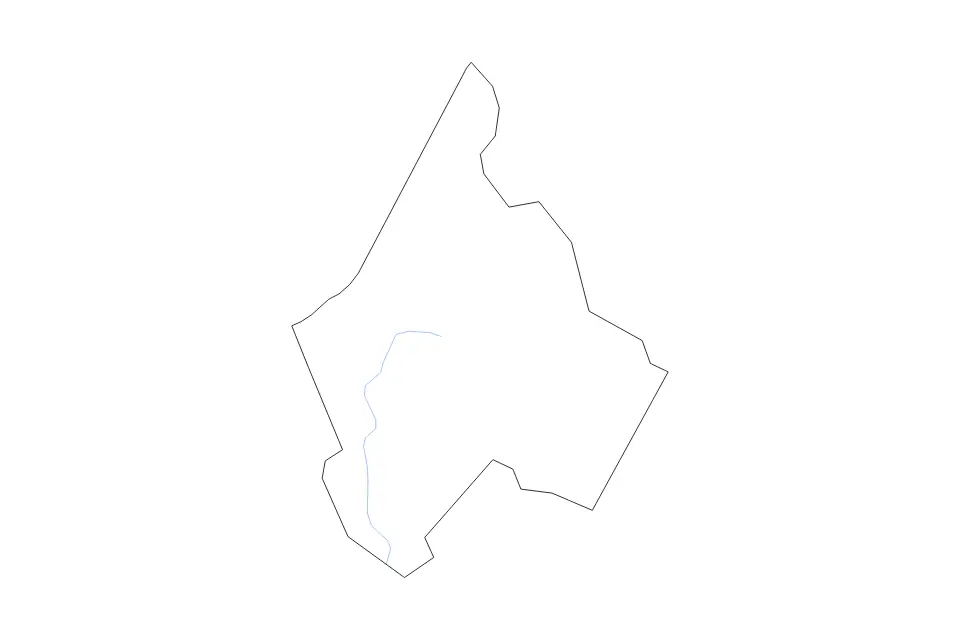 Mapa de Avery, North Carolina de tipo contorno y ríos para América del Norte, con contorno y ríos con límites limpios.