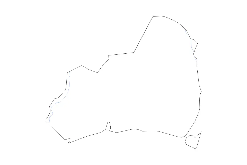 Carte de Brunswick, North Carolina de type contour et rivières pour Amérique du Nord, montrant contour et rivières avec des limites nettes.