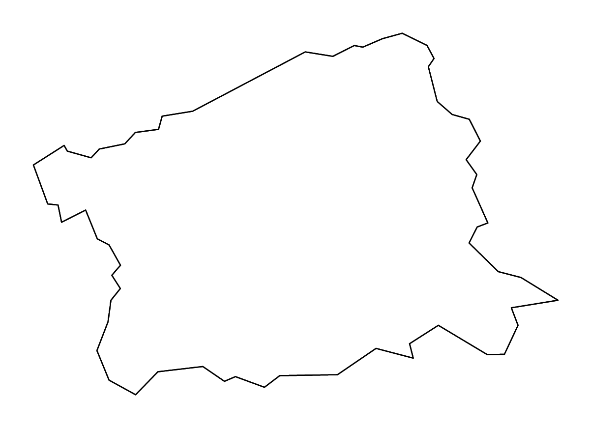 Mapa de contorno de Buncombe, North Carolina con ríos.