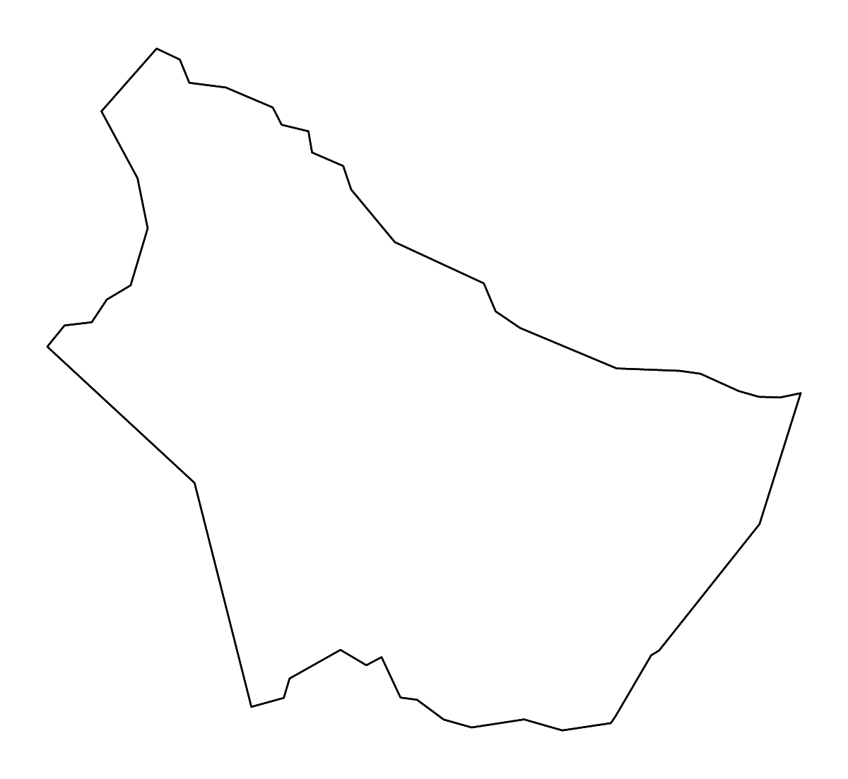 Mapa de contorno de Burke, North Carolina con ríos.