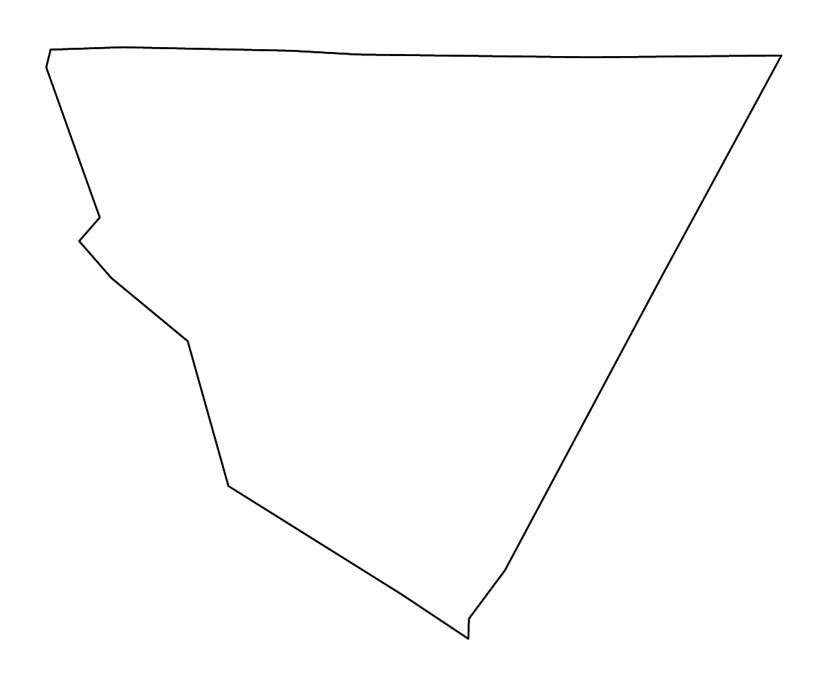 Mapa de contorno de Cabarrus, North Carolina con ríos.