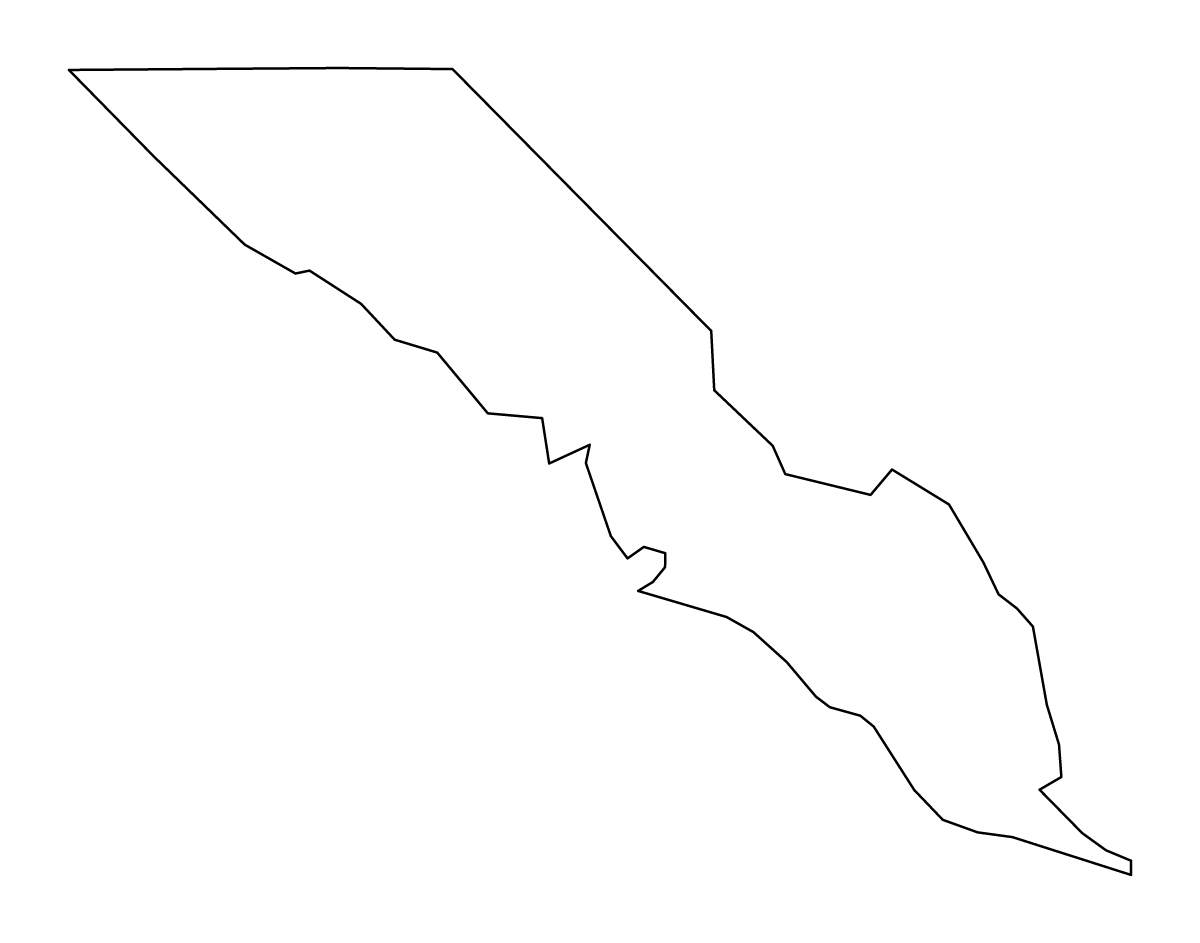 Mapa de contorno de Camden, North Carolina.