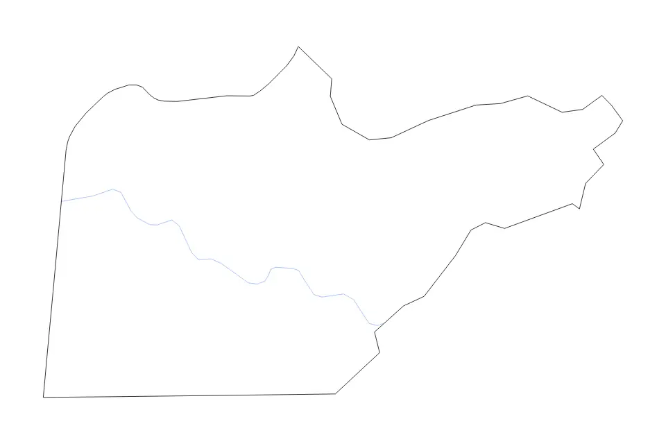 Carte de Cherokee, North Carolina de type contour et rivières pour Amérique du Nord, montrant contour et rivières avec des limites nettes.