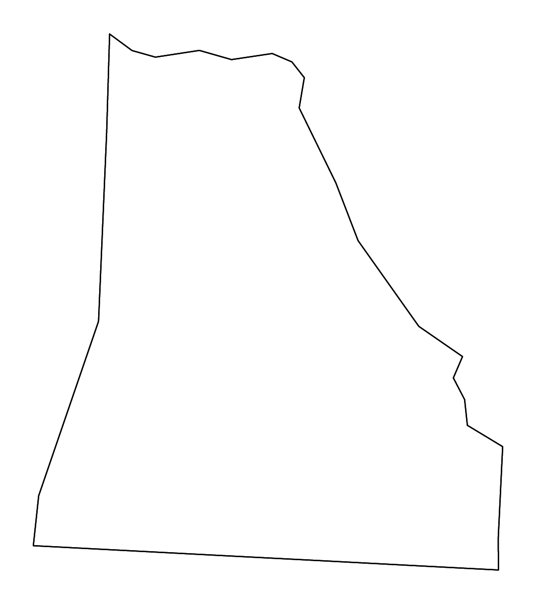Carte de contour de Cleveland, North Carolina avec rivières.