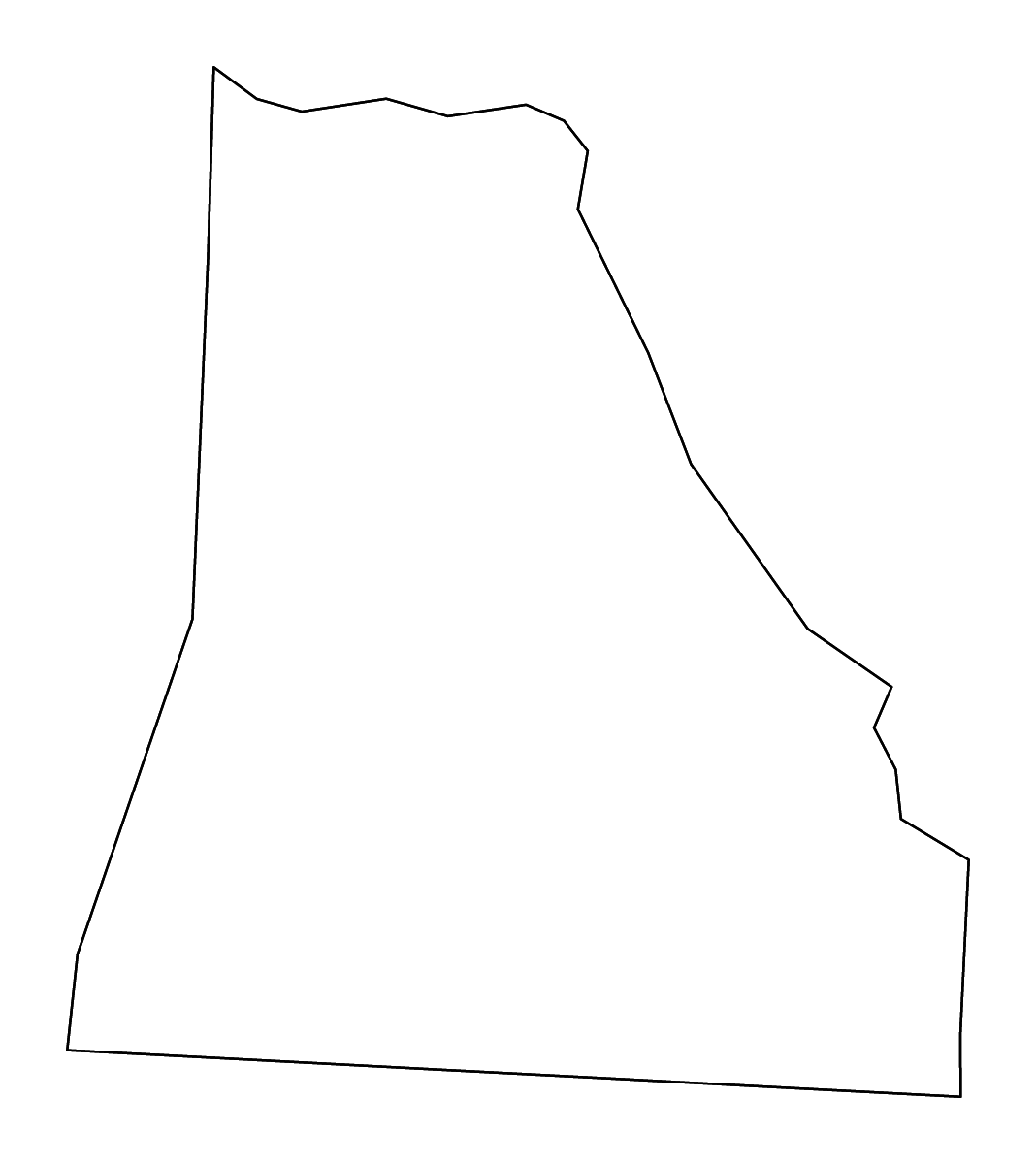 Carte de contour de Cleveland, North Carolina avec rivières.