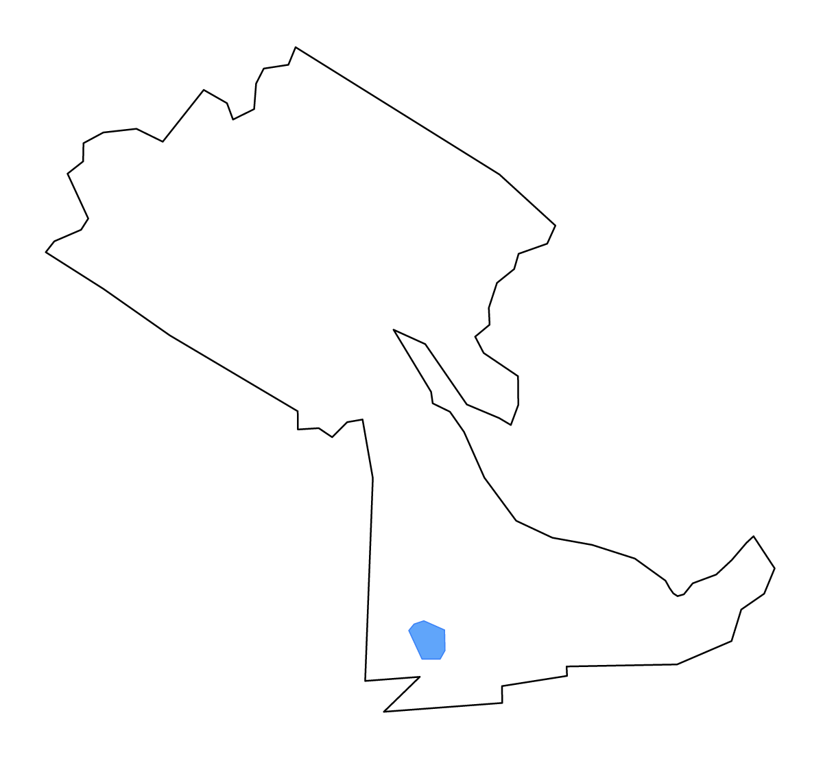 Mapa de contorno de Craven, North Carolina con lagos y ríos.