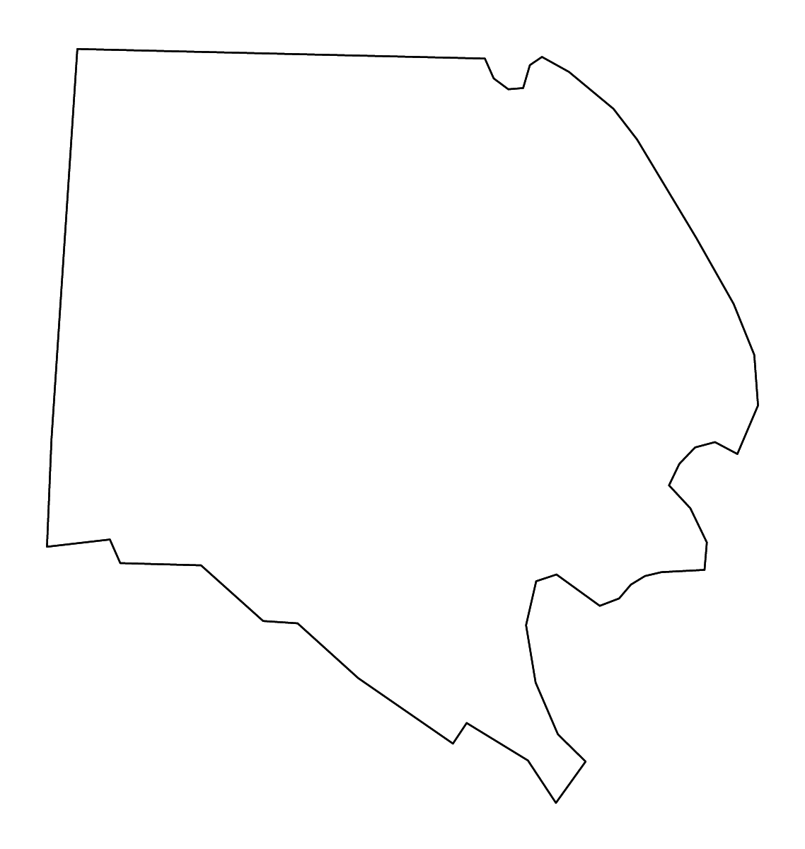 Mapa de contorno de Davie, North Carolina con ríos.