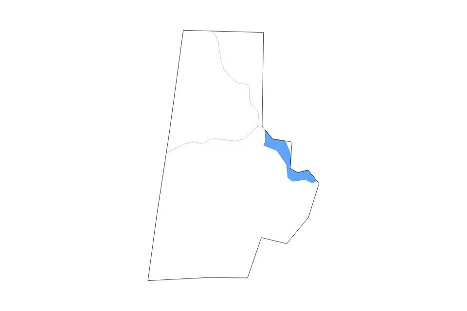 Mapa de Durham, North Carolina de tipo contorno, lagos y ríos para América del Norte, con contorno, lagos y ríos con elementos de agua como Falls Lake Reservoir.