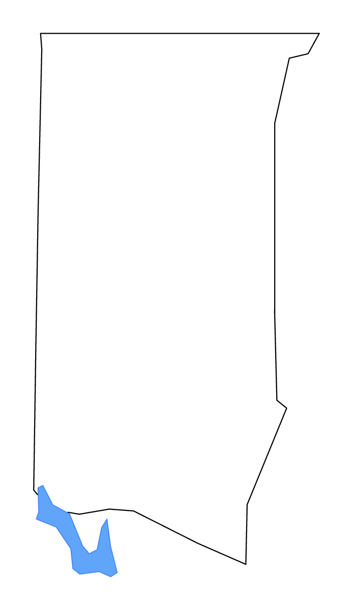 Mapa de contorno de Granville, North Carolina con lagos y ríos.
