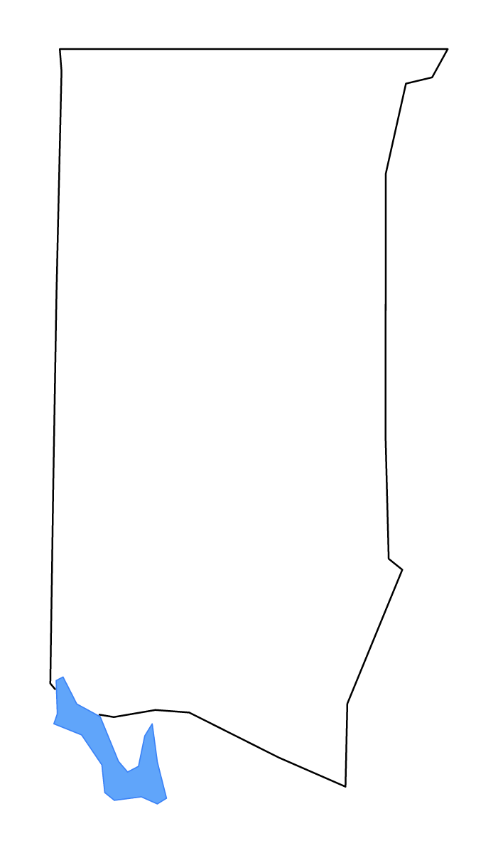 Mapa de contorno de Granville, North Carolina con lagos y ríos.
