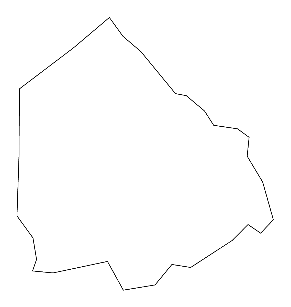 Mapa de contorno de Greene, North Carolina con ríos.
