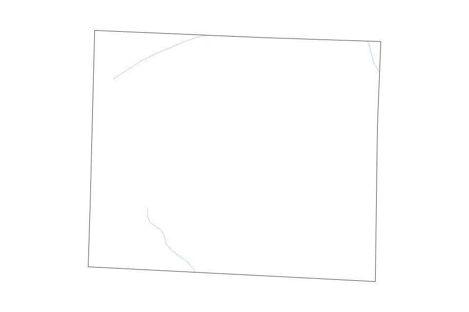 Mapa de Guilford, North Carolina de tipo contorno y ríos para América del Norte, con contorno y ríos con límites limpios.