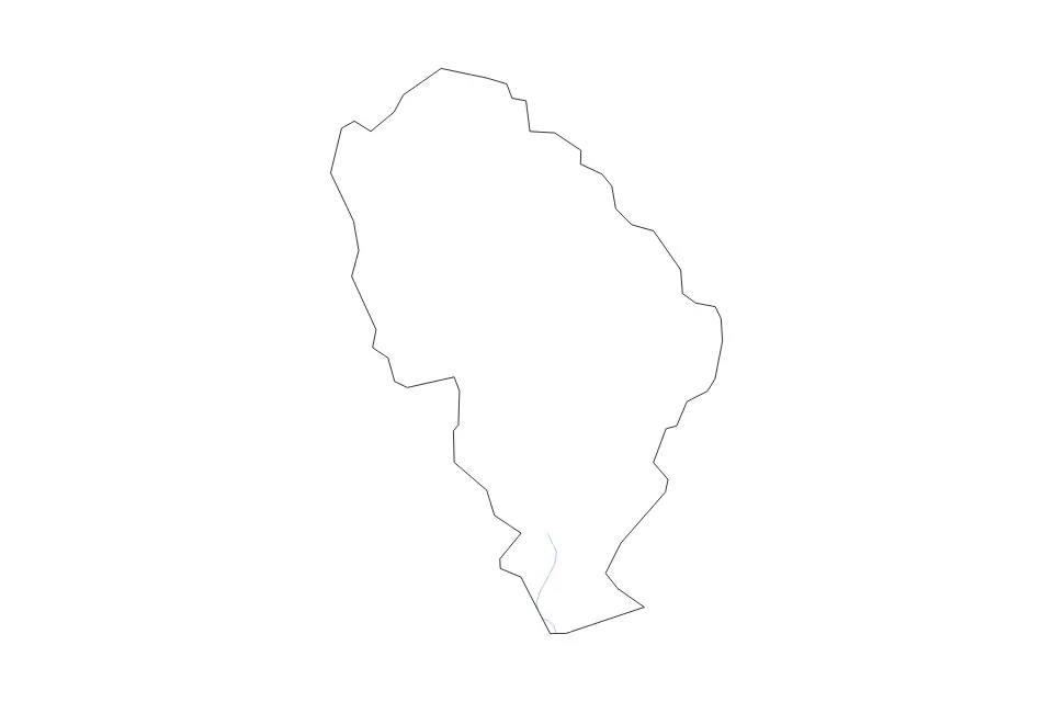 Mapa de Jackson, North Carolina de tipo contorno y ríos para América del Norte, con contorno y ríos con límites limpios.