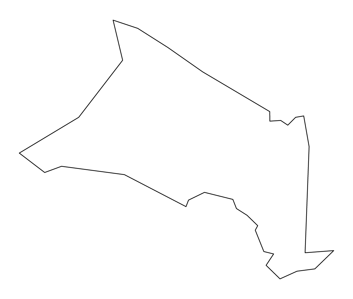 Mapa de contorno de Jones, North Carolina.