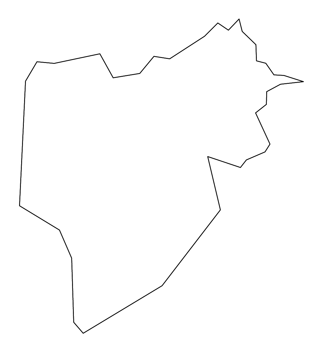 Mapa de contorno de Lenoir, North Carolina con ríos.