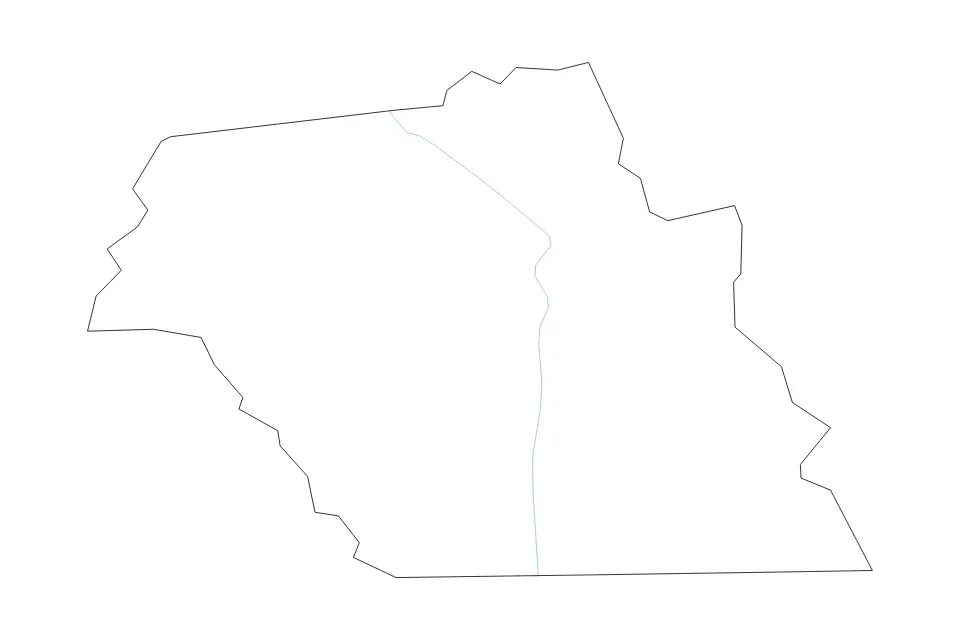 Mapa de Macon, North Carolina de tipo contorno y ríos para América del Norte, con contorno y ríos con límites limpios.