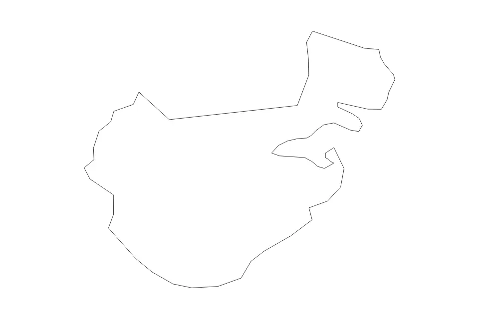 Mapa de Pamlico, North Carolina de tipo contorno para América del Norte, con contorno con límites limpios.