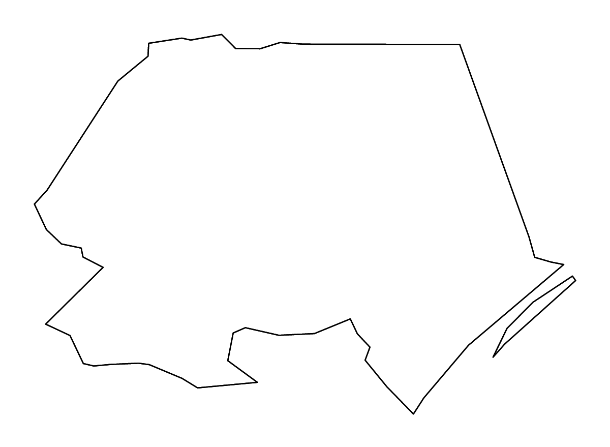 Carte de contour de Pender, North Carolina avec rivières.