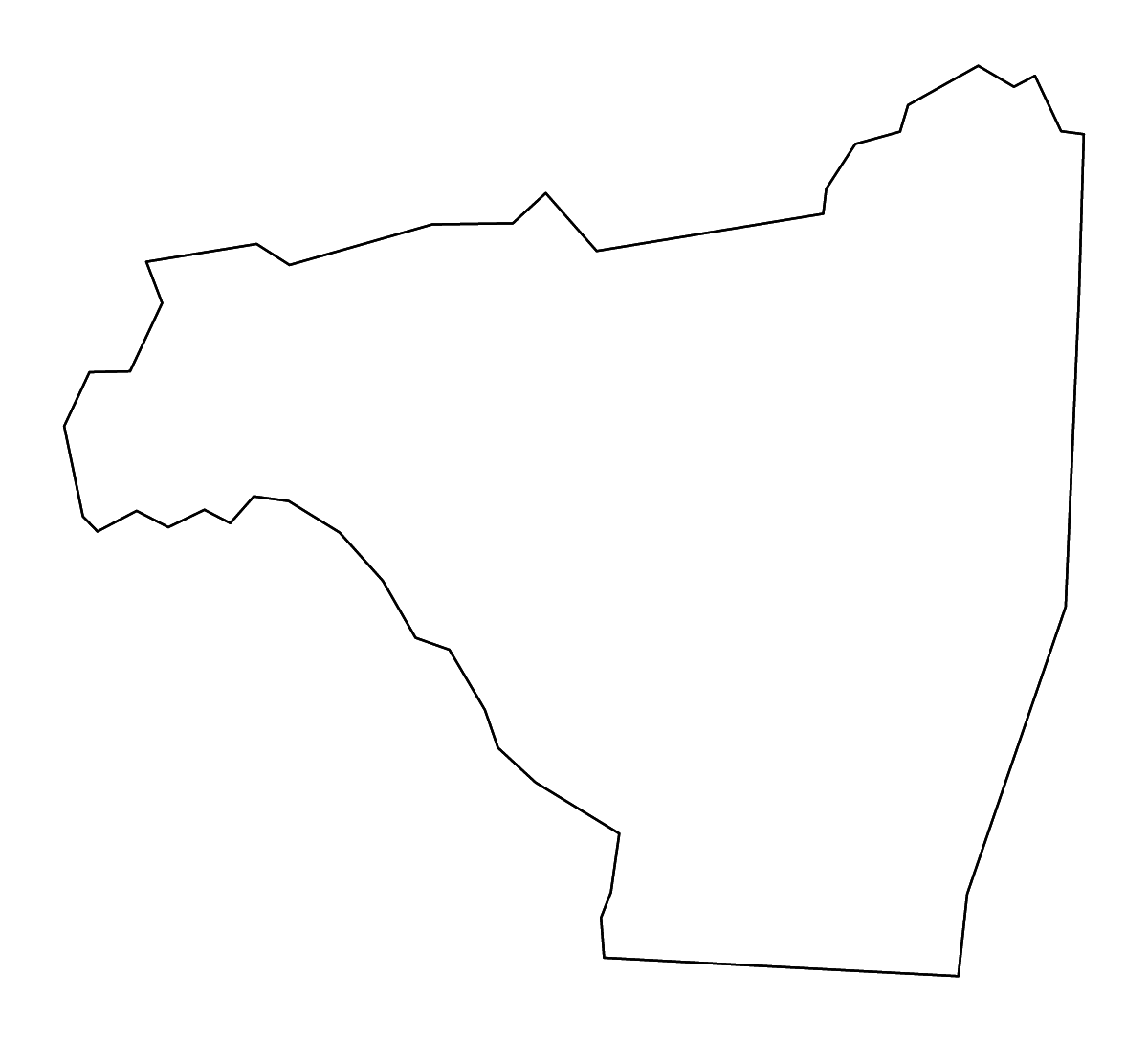 Mapa de contorno de Rutherford, North Carolina con ríos.