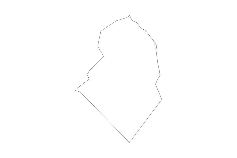 Mapa de Scotland, North Carolina de tipo contorno y ríos para América del Norte, con contorno y ríos con límites limpios.