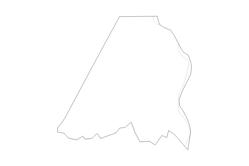 Mapa de Stanly, North Carolina de tipo contorno y ríos para América del Norte, con contorno y ríos con límites limpios.