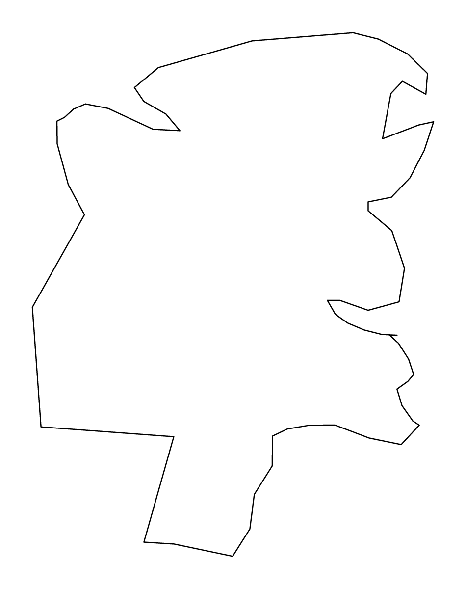 Mapa de contorno de Tyrrell, North Carolina.