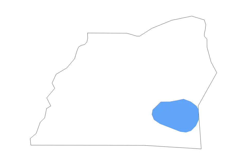 Carte de Washington, North Carolina de type contour et lacs pour Amérique du Nord, montrant contour et lacs avec des éléments hydrographiques comme Phelps Lake.