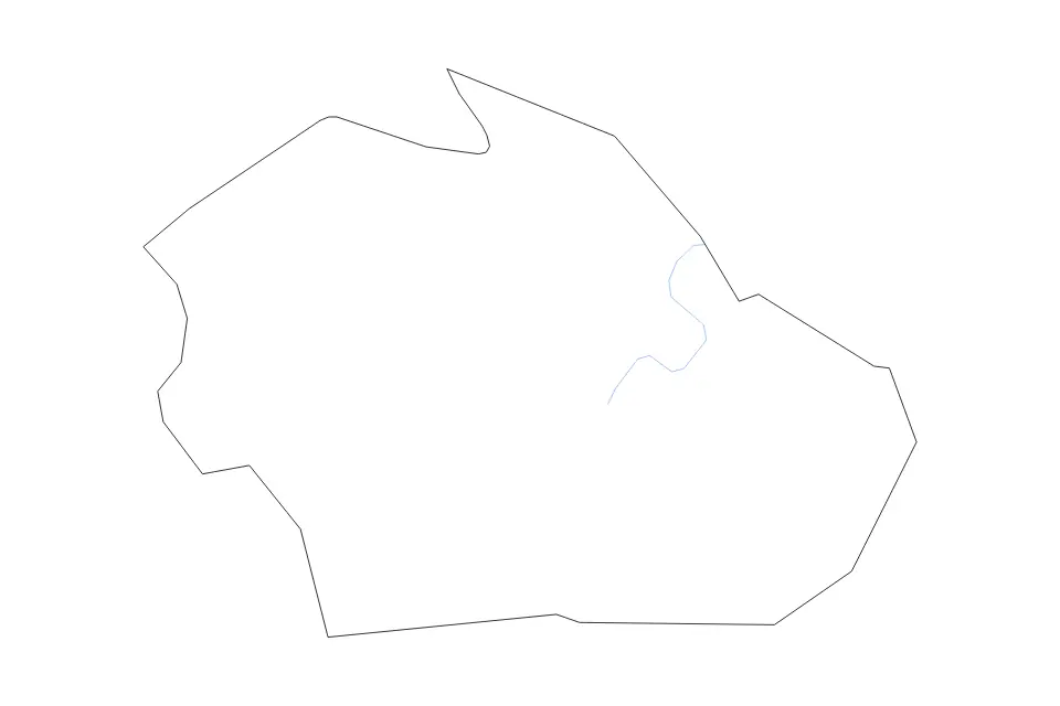Mapa de Watauga, North Carolina de tipo contorno y ríos para América del Norte, con contorno y ríos con límites limpios.