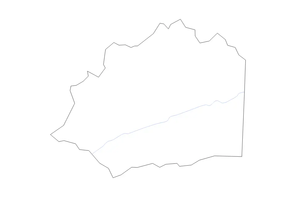 Mapa de Wilkes, North Carolina de tipo contorno y ríos para América del Norte, con contorno y ríos con límites limpios.