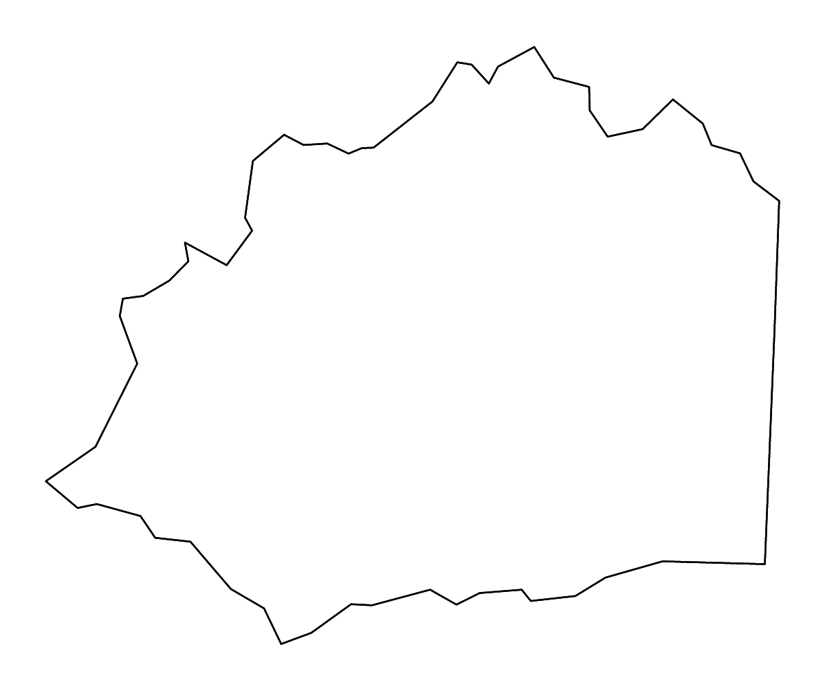 Mapa de contorno de Wilkes, North Carolina con ríos.