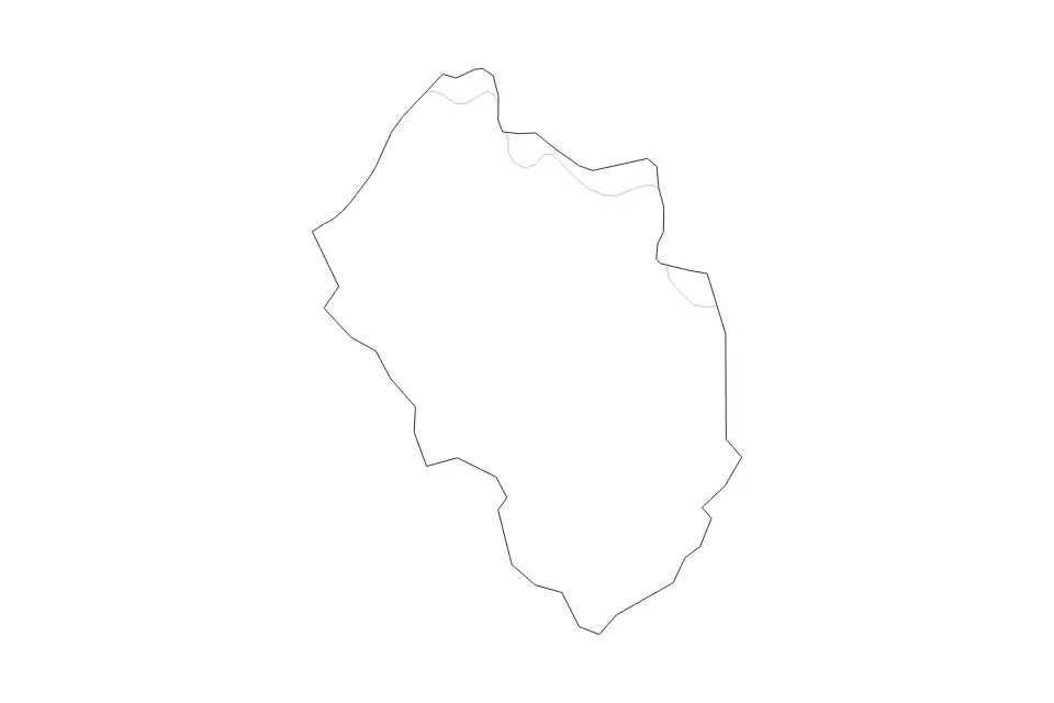 Mapa de Yancey, North Carolina de tipo contorno y ríos para América del Norte, con contorno y ríos con límites limpios.