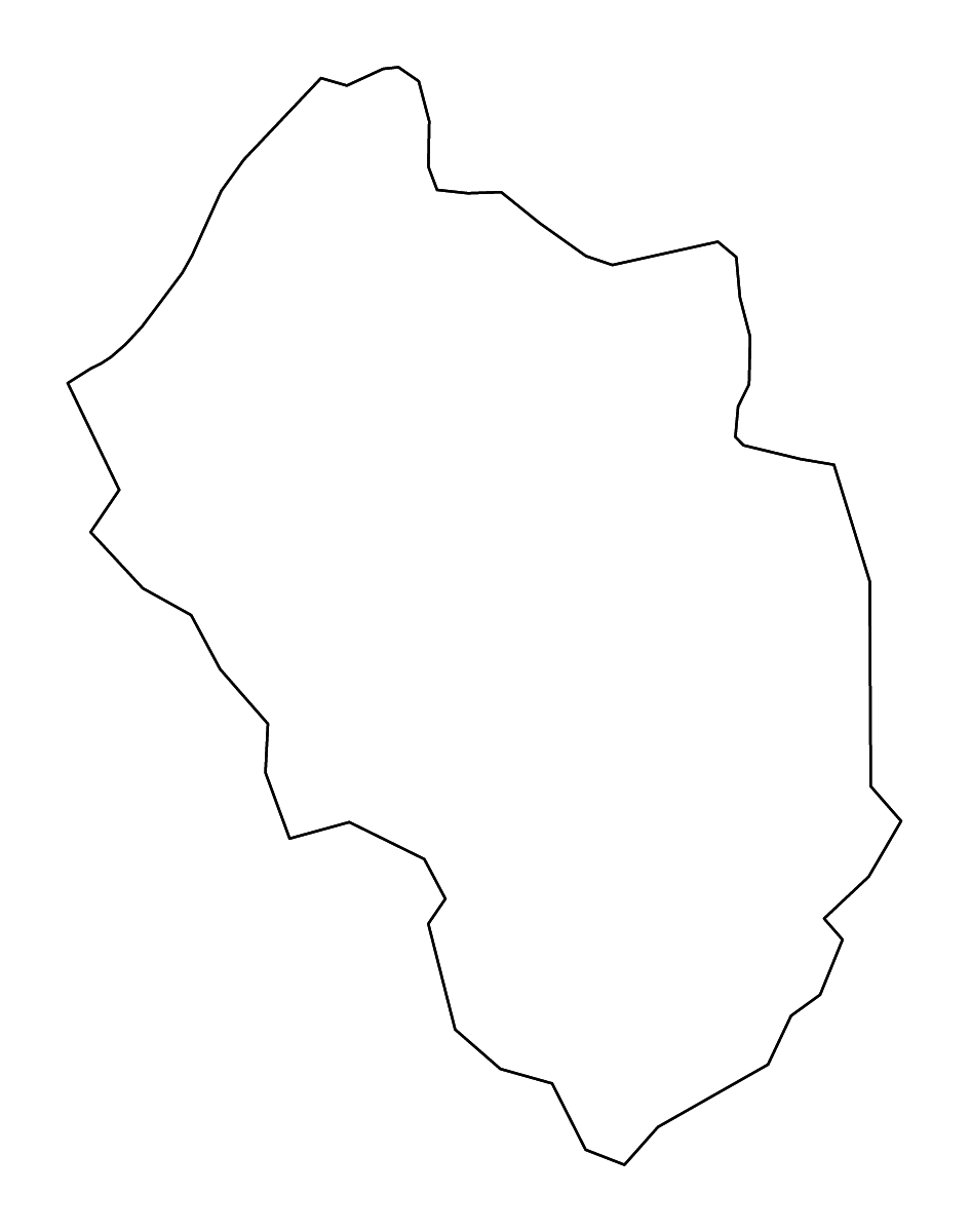 Mapa de contorno de Yancey, North Carolina con ríos.