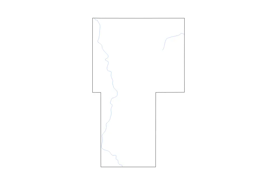 Carte de Billings, North Dakota de type contour et rivières pour Amérique du Nord, montrant contour et rivières avec des limites nettes.