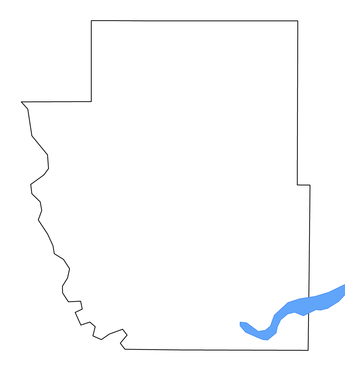 Mapa de contorno de Burleigh, North Dakota con lagos y ríos.