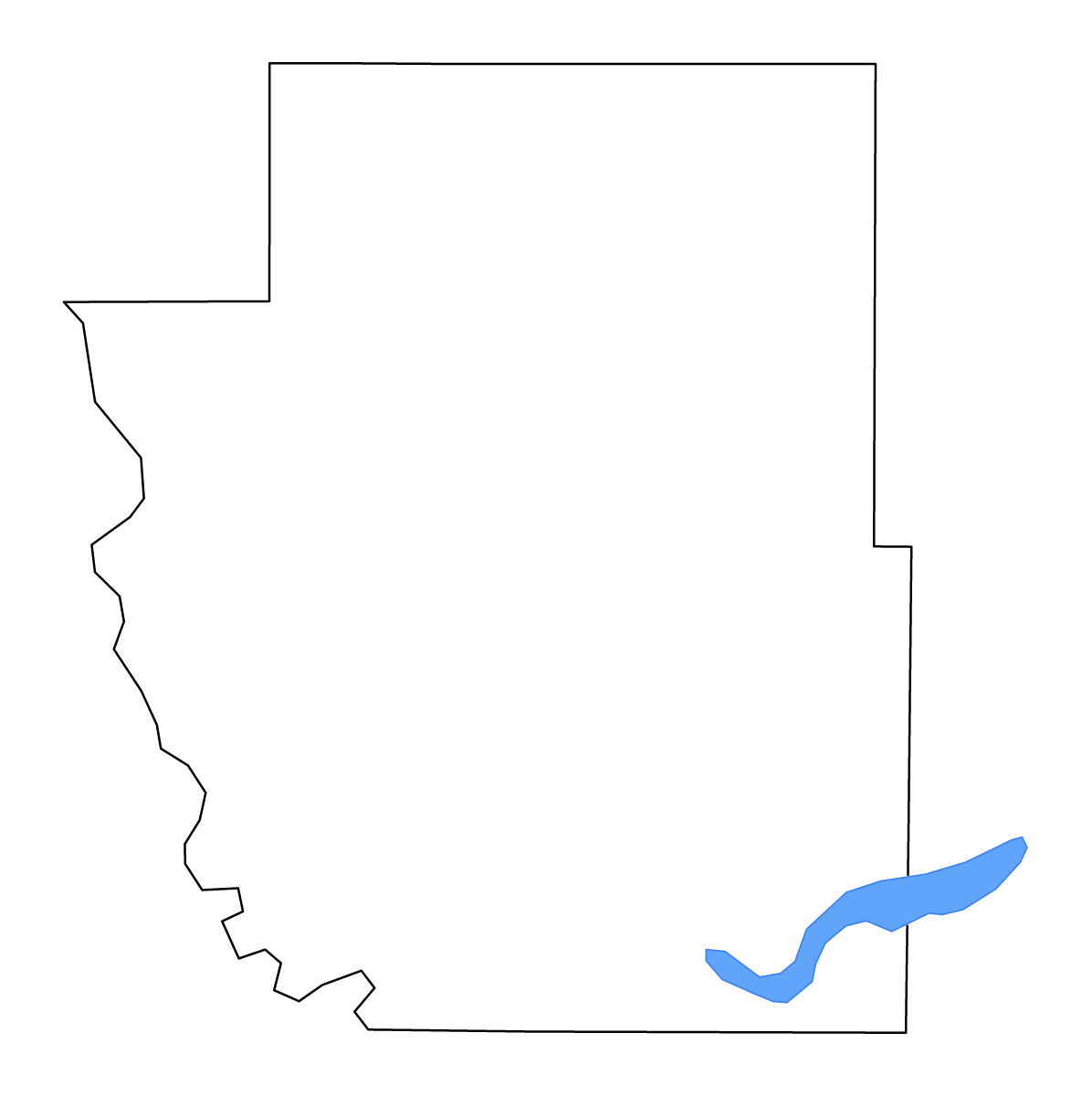 Carte de contour de Burleigh, North Dakota avec lacs et rivières.
