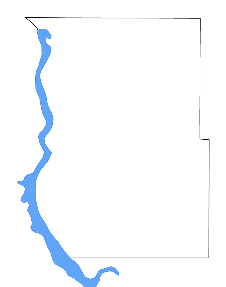 Carte de contour de Emmons, North Dakota avec lacs et rivières.