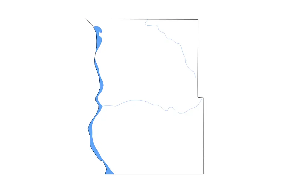 Mapa de Emmons, North Dakota de tipo contorno, lagos y ríos para América del Norte, con contorno, lagos y ríos con elementos de agua como Lake Oahe.
