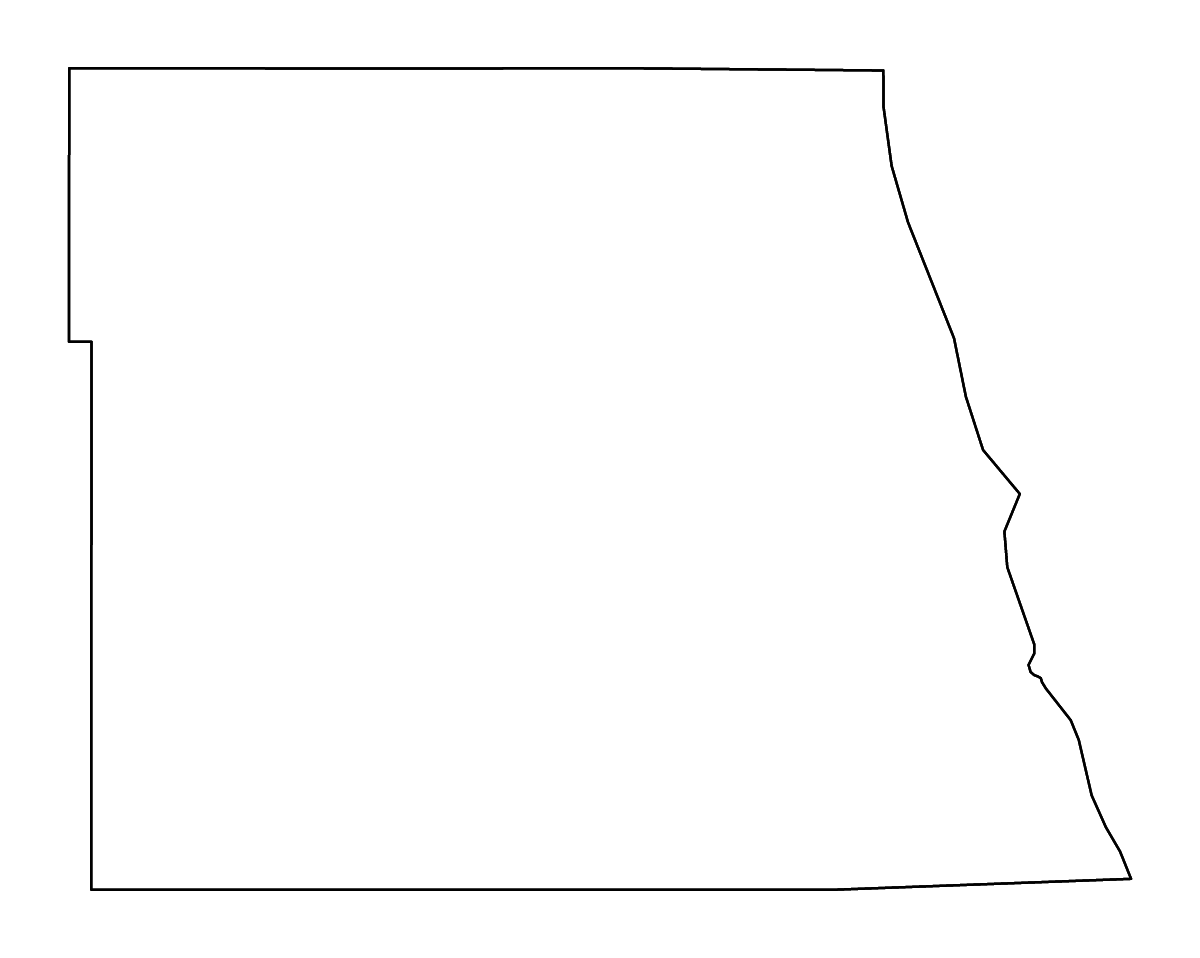 Mapa de contorno de Grand Forks, North Dakota con ríos.